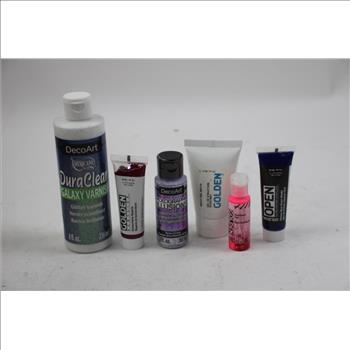 Arteza Metallic Watercolor Paint, Colored Pencils, Alphabet Stickers, And More, 34 Pieces