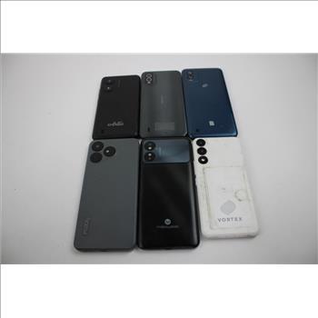 Artia, Nokia, Maxwest, Foxx, Blu Cell Phone Lot, 6 Pieces, Sold For Parts
