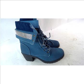 Ashley Blue Womens Boots Size 11