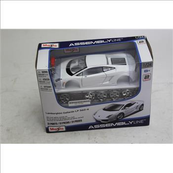 Assembly Line Lamborghini Metal Car Model Kit