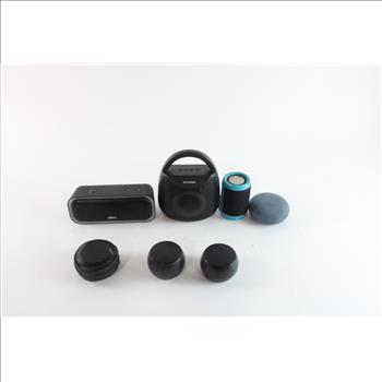 Assorted Bluetooth Speaker Lot, 7 Pieces