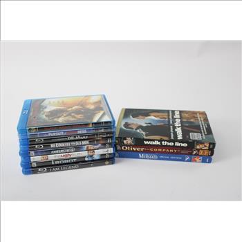 Assorted Blu-Ray & DVD Movies, 11 Pieces