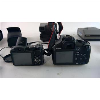 Assorted Cameras And Accessories, 5+ Pieces
