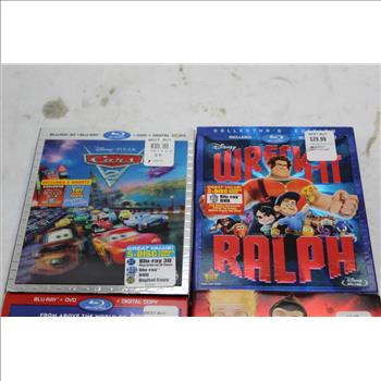 Assorted Disney DVD/ Blu-ray Movies, 4 Pieces