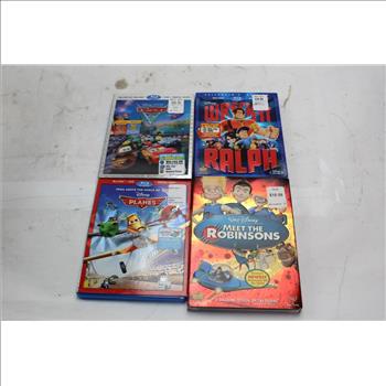 Assorted Disney DVD/ Blu-ray Movies, 4 Pieces
