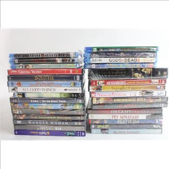 Assorted Dvds/blu-ray Movies, 20+ Pieces