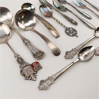 Assorted Flatware Spoons And Forks, 13 Pieces