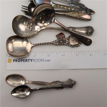 Assorted Flatware Spoons And Forks, 13 Pieces