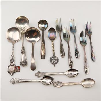 Assorted Flatware Spoons And Forks, 13 Pieces