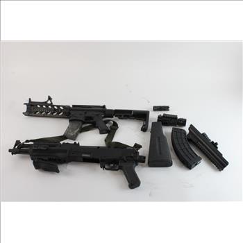 Assorted Gel Blasters With Attachments, 4+ Pieces