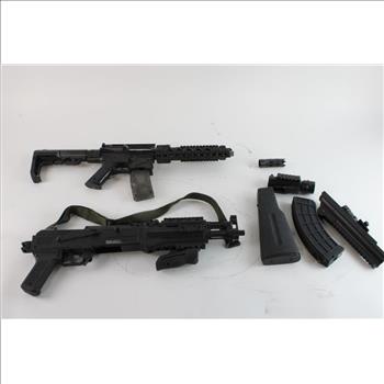 Assorted Gel Blasters With Attachments, 4+ Pieces