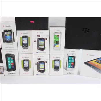 Assorted In Box Cell Phone Lot, 10+ Pieces