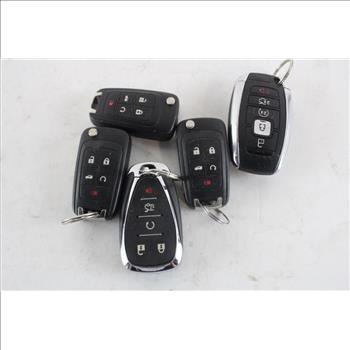 Assorted Key Fobs, Chevy, Lincoln, GM & More, 5 Pieces