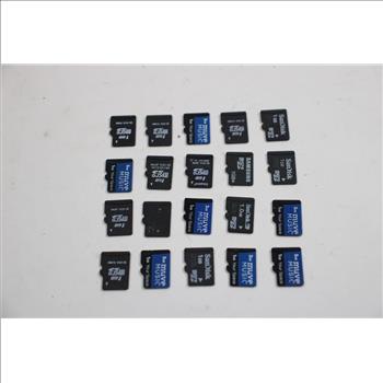 Assorted Memory SD Cards, 10 Pieces