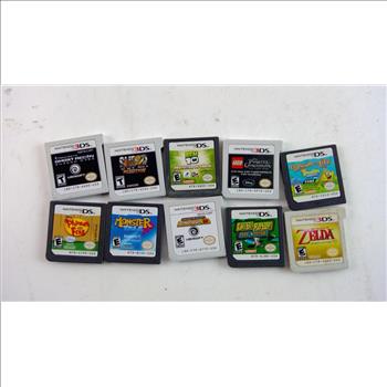 Assorted Nintendo DS & 3DS Games, 10 Pieces