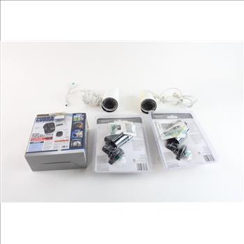 Assorted Security Cameras Lot, 5 Pieces