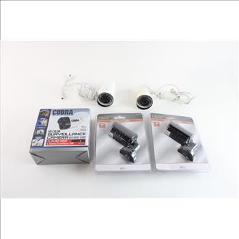 Assorted Security Cameras Lot, 5 Pieces