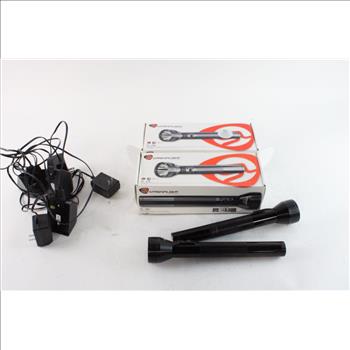 Assorted Streamlight Flashlights & Chargers, 5+ Pieces