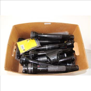 Assorted Streamlight Flashlights & Parts, 10+ Pieces