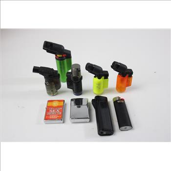 Assorted Torches And Lighters 10+ Pieces