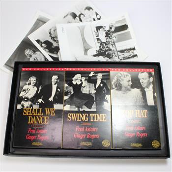 Astaire & Rogers RKO Pictures Original Edition VHS  And Picture Set