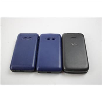 AT&T, TCL, Cell Phone Lot, 3 Pieces, Sold For Parts