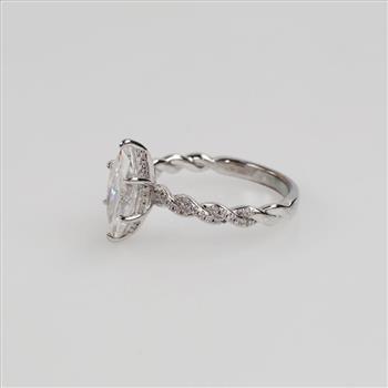 Atta Gems Sterling Silver Clear Stone Ring