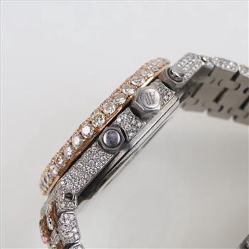 Audemars Piguet 24.01cts TW Diamond 18kt Gold Watch- Evaluated By Our Certified Gemologist-AGS/GIA