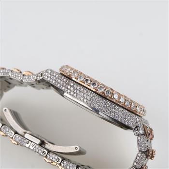 Audemars Piguet 24.01cts TW Diamond 18kt Gold Watch- Evaluated By Our Certified Gemologist-AGS/GIA