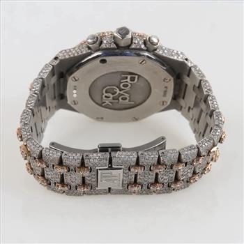 Audemars Piguet 24.01cts TW Diamond 18kt Gold Watch- Evaluated By Our Certified Gemologist-AGS/GIA