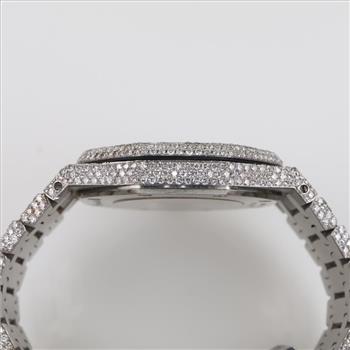 Audemars Piguet Royal Oak 15.05cts TW Diamond Watch- Evaluated By Our Certified Gemologist-AGS/GIA