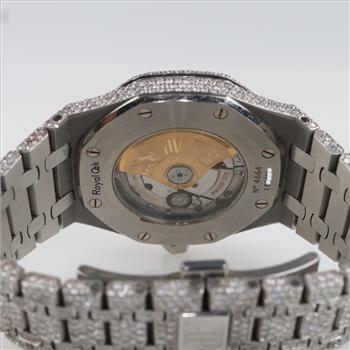 Audemars Piguet Royal Oak 15.05cts TW Diamond Watch- Evaluated By Our Certified Gemologist-AGS/GIA