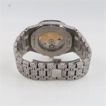 Audemars Piguet Royal Oak 15.05cts TW Diamond Watch- Evaluated By Our Certified Gemologist-AGS/GIA