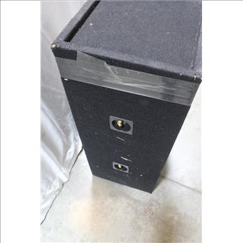 Audiobahn Twin Speakers And Speakerbox