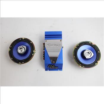 Audiovox Amplifier + Bulk Car Audio Lot, 5 Pieces