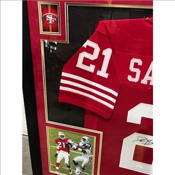 Authentic Deion Sanders San Francisco 49ers Autographed Football Jersey
