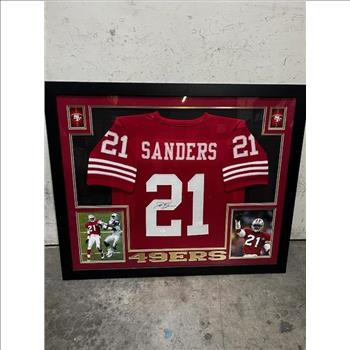 Authentic Deion Sanders San Francisco 49ers Autographed Football Jersey