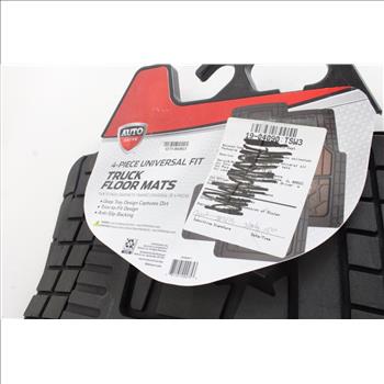 Auto Drive 4 Piece Universal Truck Floor Mats