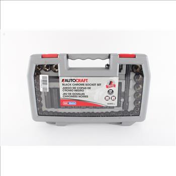 Autocraft Black Chrome Socket Set