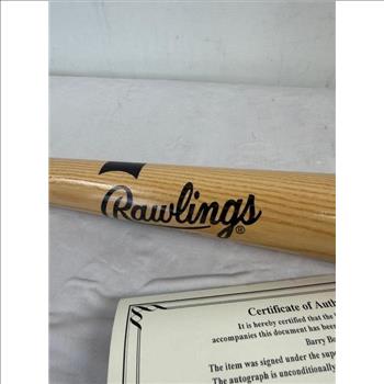 Autographed Barry Bonds Baseball Bat With COA