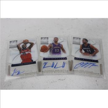 Autographed Basketball Trading Card Lot - 5 Cards