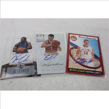 Autographed Basketball Trading Card Lot - 5 Cards