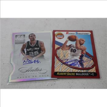 Autographed Basketball Trading Card Lot - 5 Cards