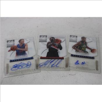 Autographed Basketball Trading Card Lot - 5 Cards