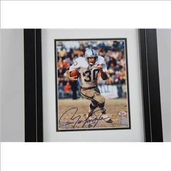 Autographed Framed 8x10 Photo Mark Van Eeghen