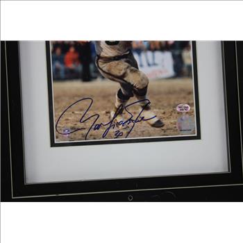 Autographed Framed 8x10 Photo Mark Van Eeghen