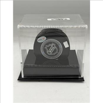 Autographed Marian Hossa Chicago Blackhawks 2013 Stanley Cup Champions Hockey Puck