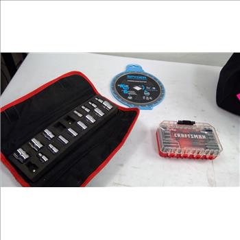 AWP Tool Bag, Stanley Wrenches, Craftsman Drill Bits 25+ Pieces