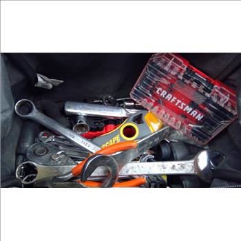 AWP Tool Bag, Stanley Wrenches, Craftsman Drill Bits 25+ Pieces