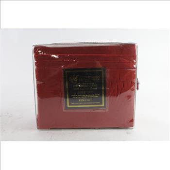 Azizeh's Linen Executive Collection By Dahdoul Egyptian Cotton Sheet Set, King Size